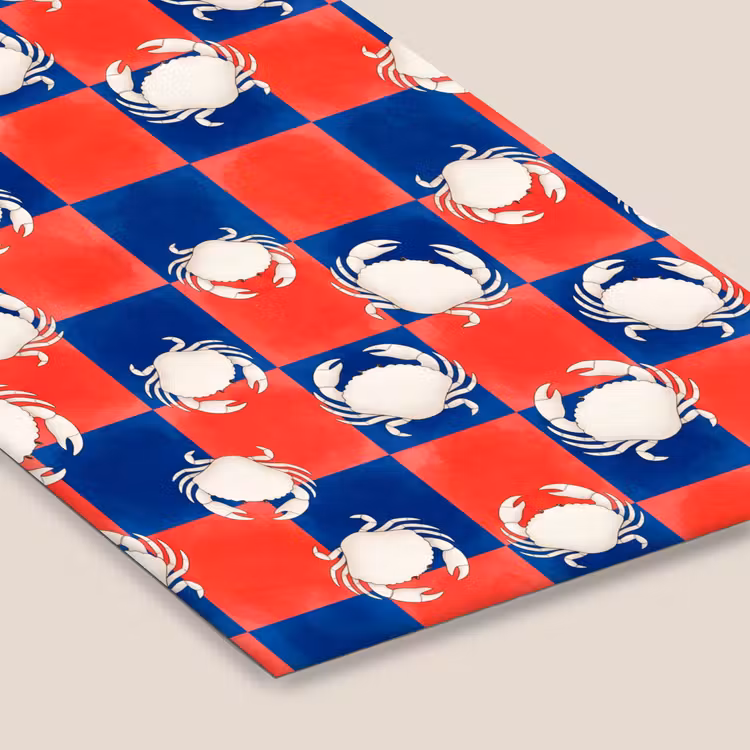 Patroon - Zeeleven - Rood - Blauw - Abstract fotolijst zwart zonder passe partout klein -zsfeer6