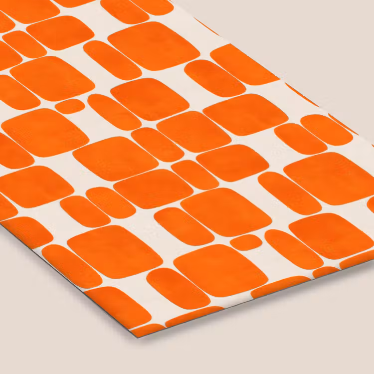 Patroon - Retro - Oranje fotolijst zwart zonder passe partout klein 224 -zsfeer6