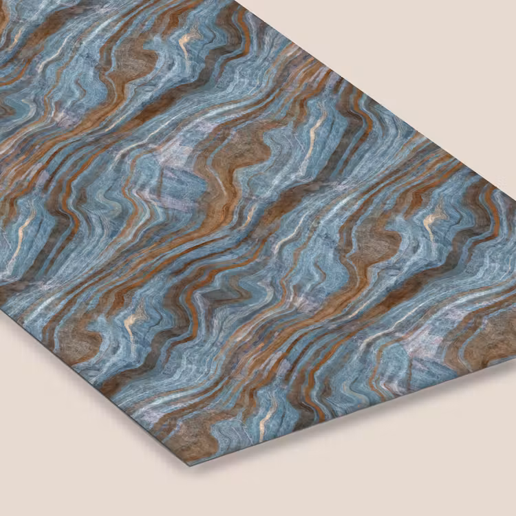 Patroon - Steen - Blauw fotolijst zwart zonder passe partout klein 224 -zsfeer6