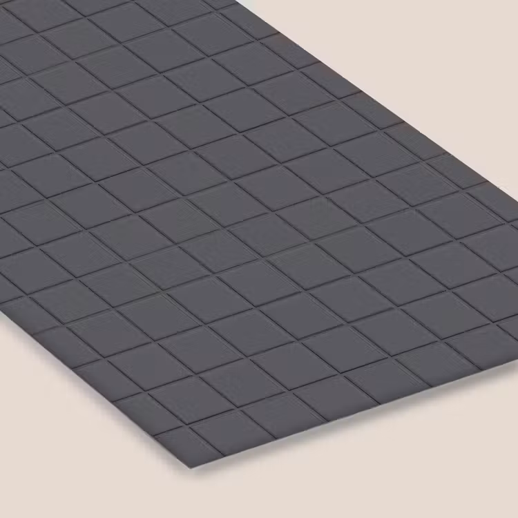Patroon - Tegel - Grafiet - Grijs fotolijst zwart zonder passe partout klein 224 -zsfeer6