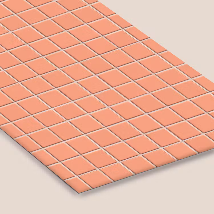 Patroon - Tegels - Perzik fotolijst zwart zonder passe partout klein 224 -zsfeer6
