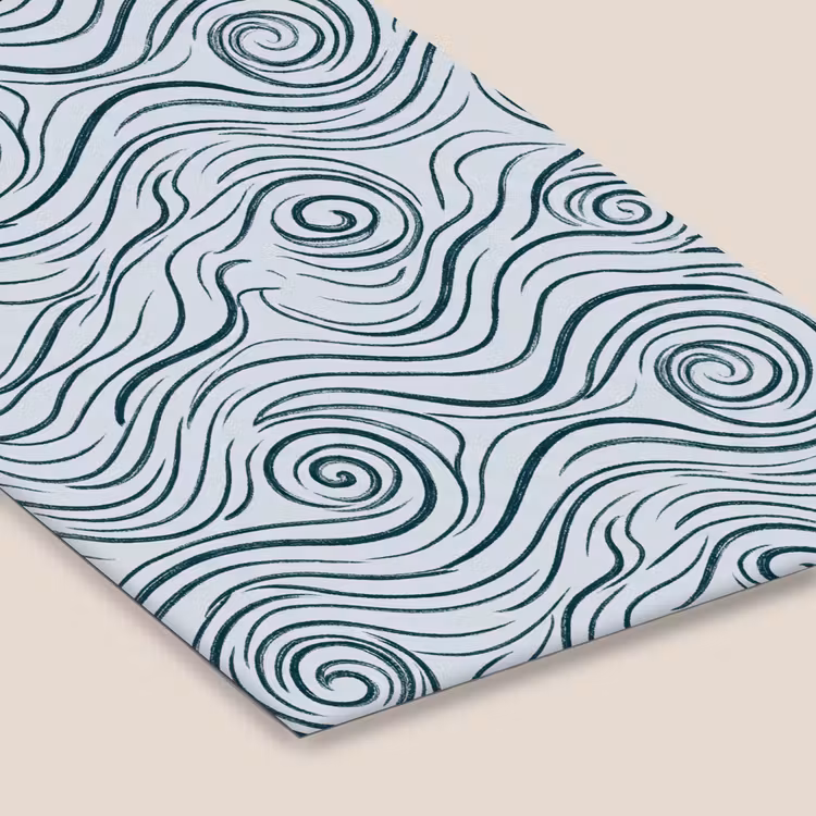 Patroon - Golven - Abstract - Modern - Blauw fotolijst zwart zonder passe partout klein -zsfeer6