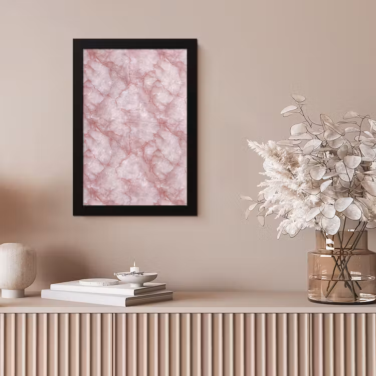 Roze - Kwartsmarmer - Aders fotolijst zwart zonder passe partout klein 224 -sfeer5
