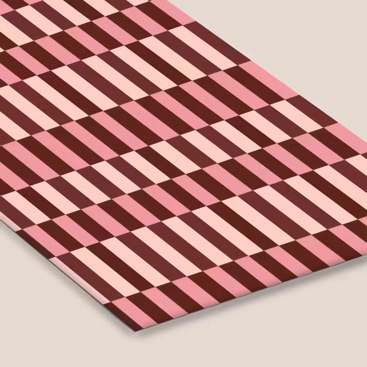 Roze - Rood - Blokjes fotolijst zwart zonder passe partout klein 224 -zsfeer6