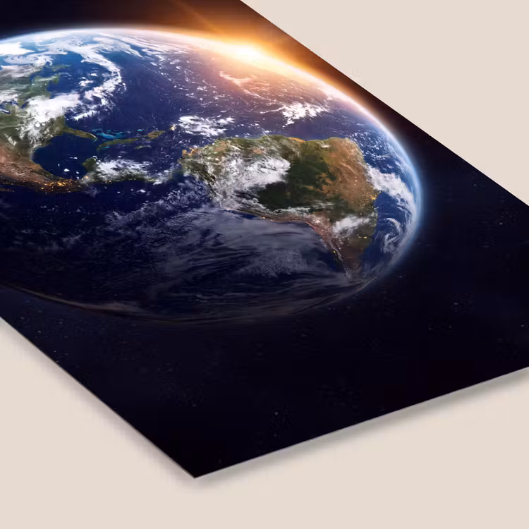 Framed Prints - Planet - Space - Cosmos - Planeet - Ruimte - Kosmos fotolijst zwart zonder passe partout klein