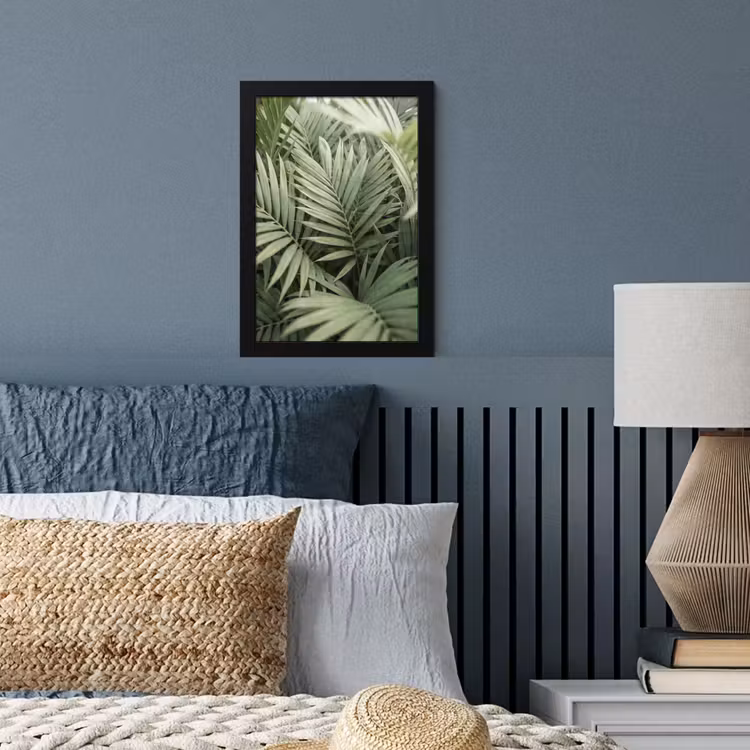 Plant - Palmbladeren - Natuur - Groen fotolijst zwart zonder passe partout klein -sfeer3
