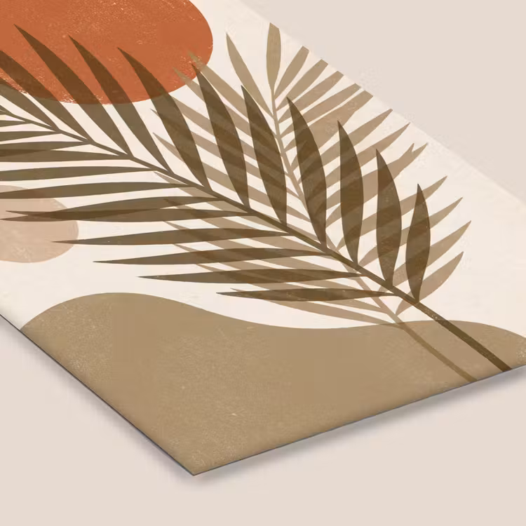 Planten - Bladeren - Abstract - Modern - Beige fotolijst zwart zonder passe partout klein -zsfeer6
