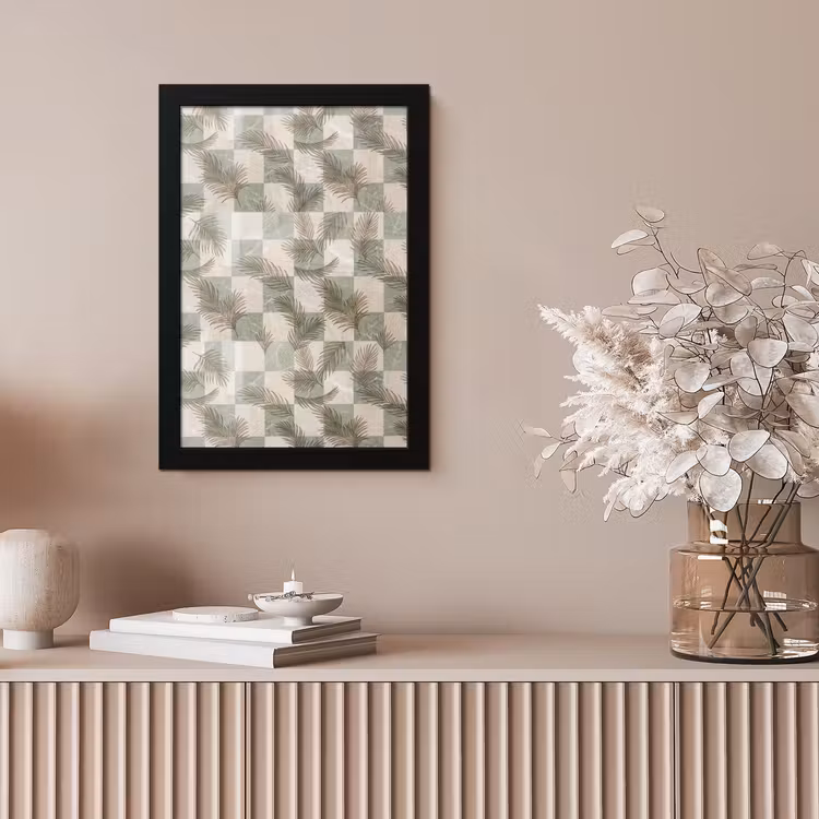 Planten - Bladeren - Marmer - Modern - Groen fotolijst zwart zonder passe partout klein -sfeer5