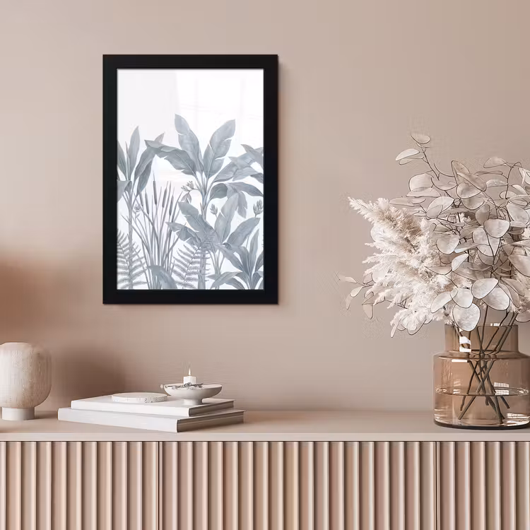 Planten - Bladeren - Natuur - Grijs fotolijst zwart zonder passe partout klein -sfeer5