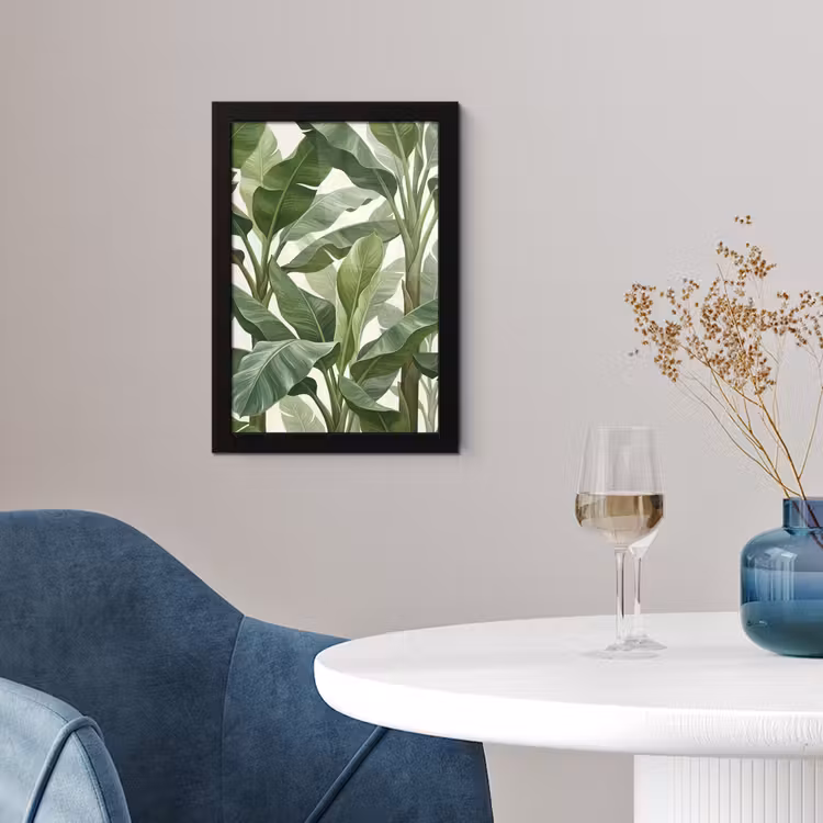 Planten - Bladeren - Tropisch - Groen fotolijst zwart zonder passe partout klein -sfeer4