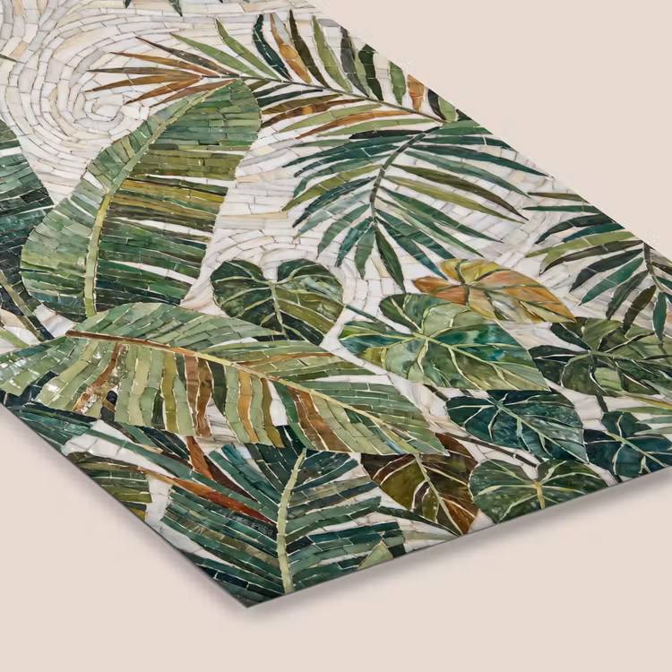 Planten - Tropisch - Mozaïek - Natuur - Groen fotolijst zwart zonder passe partout klein -zsfeer6
