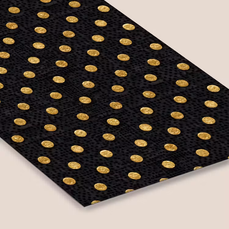 Polka Dot - Stippen - Goud - Zwart fotolijst zwart zonder passe partout klein 224 -zsfeer6