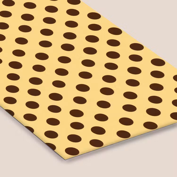 Polka Dot - Stippen - Retro - Geel - Bruin fotolijst zwart zonder passe partout klein 224 -zsfeer6