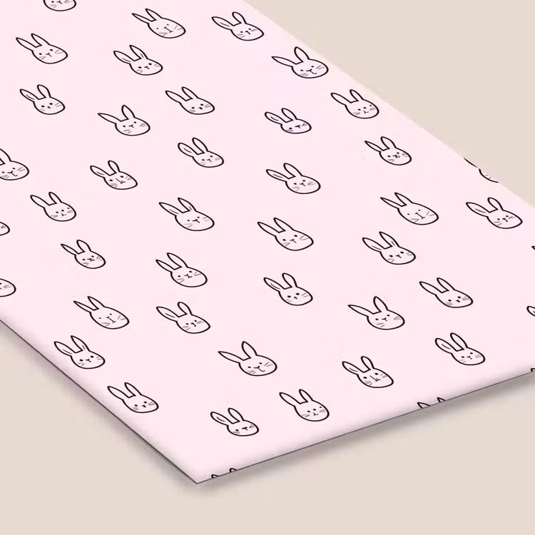 Konijnen - Minimalistisch - Roze fotolijst zwart zonder passe partout klein 224 -zsfeer6