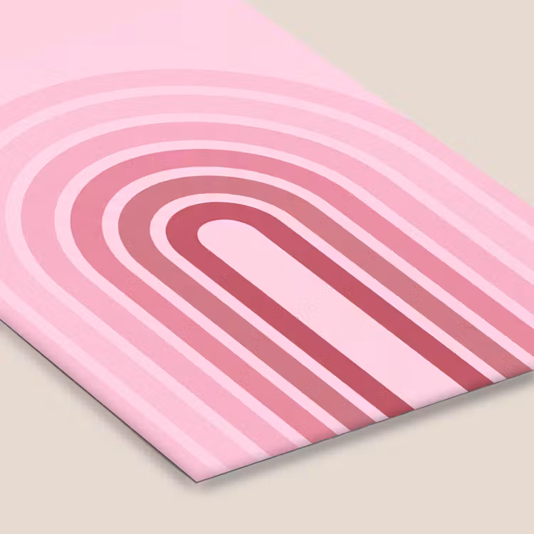 Regenboog - Roze - Abstract - Modern - Minimalistisch fotolijst zwart zonder passe partout klein -zsfeer6