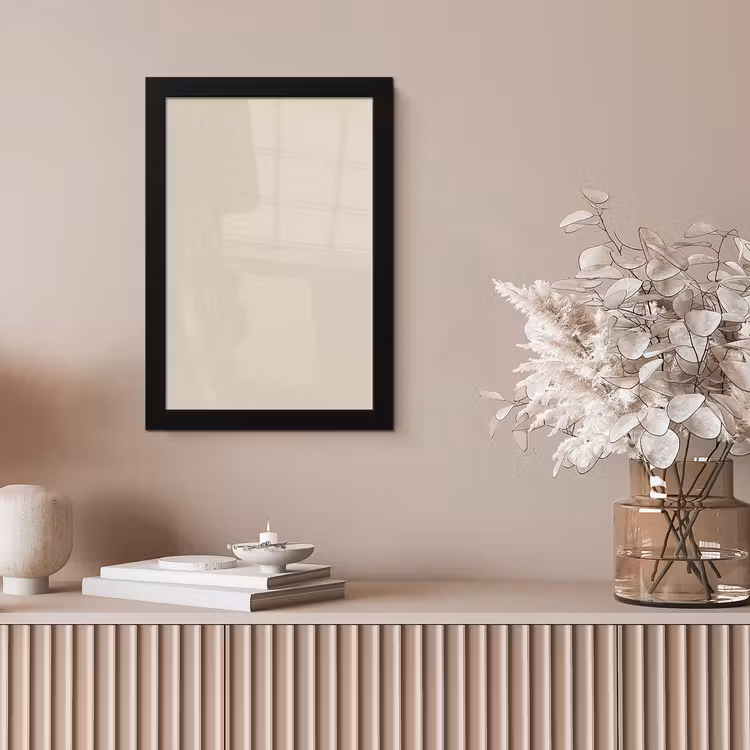 Raw - Linen - Nude fotolijst zwart zonder passe partout klein 224 -sfeer5