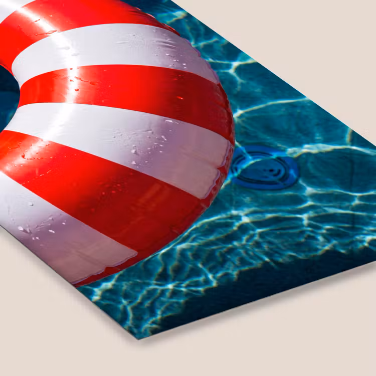 Recreatie - Water - Zomer - Rood - Wit fotolijst zwart zonder passe partout klein -zsfeer6