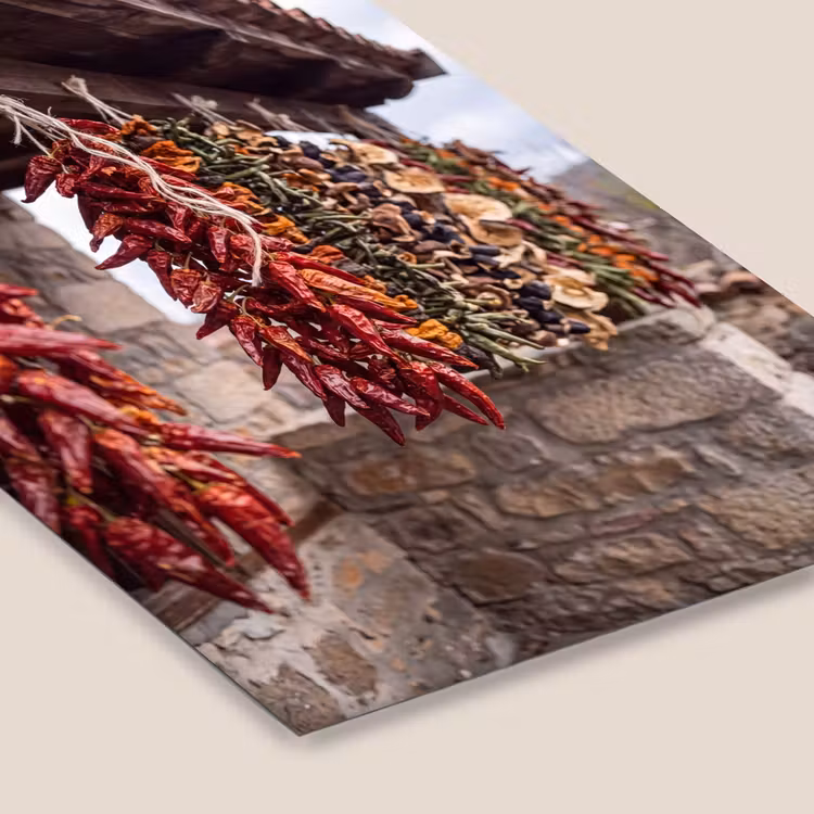 Framed Prints - Red Peppers - Food - Rode pepers - Eten fotolijst zwart zonder passe partout klein
