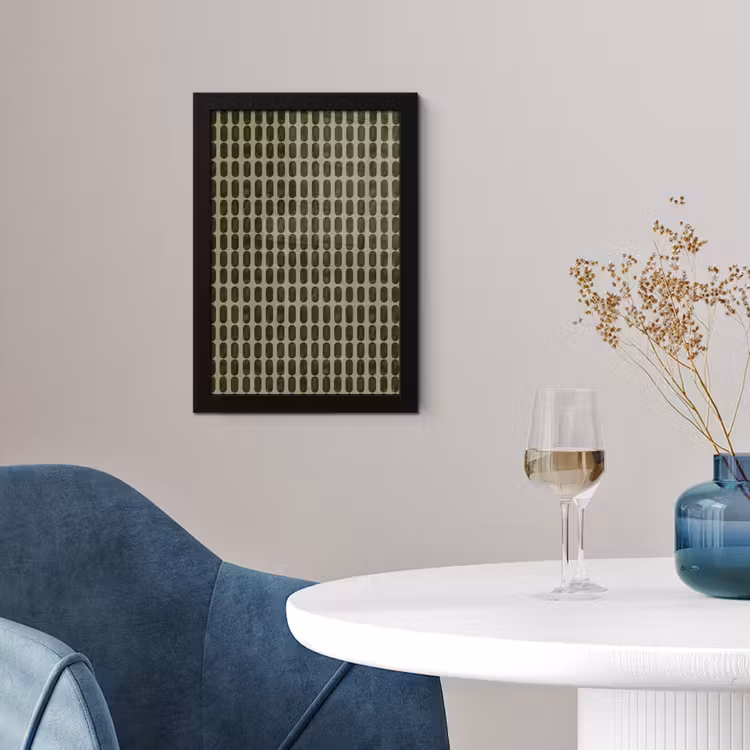 Ritmisch - Effect - Groen fotolijst zwart zonder passe partout klein 224 -sfeer4