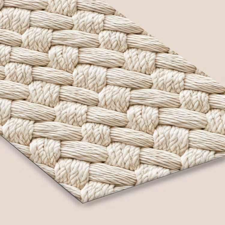 Touw - Gebreid - Beige fotolijst zwart zonder passe partout klein 224 -zsfeer6