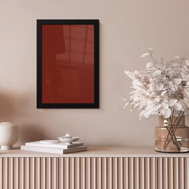 Rustic - Terracotta - Rood fotolijst zwart zonder passe partout klein 224 -sfeer5