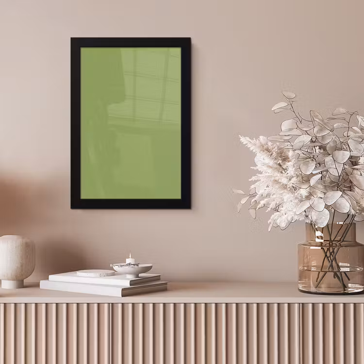 Sage - Green - Groen fotolijst zwart zonder passe partout klein 224 -sfeer5