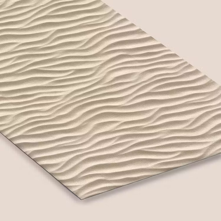 Zand - Golven - Beige fotolijst zwart zonder passe partout klein 224 -zsfeer6