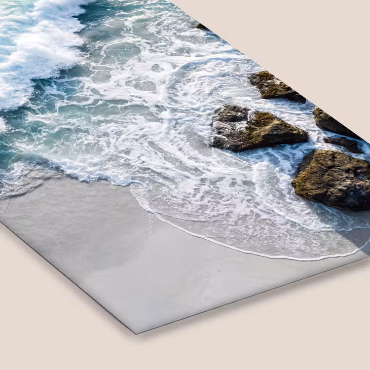 Zee - Golf - Strand - Natuur - Blauw fotolijst zwart zonder passe partout klein -zsfeer6