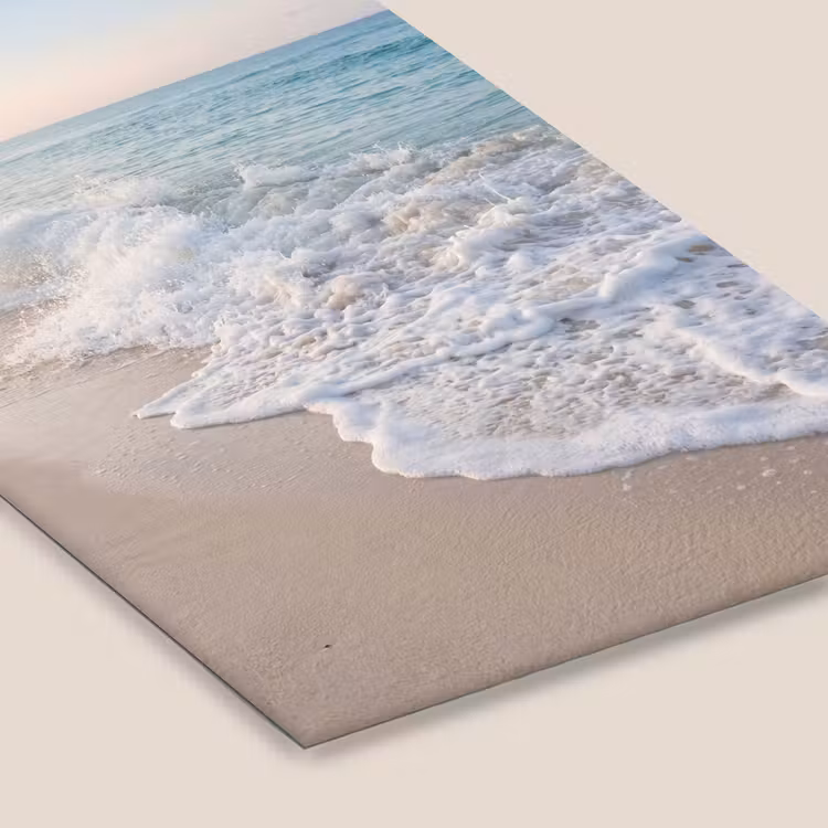 Zee - Golven - Strand - Natuur - Wit fotolijst zwart zonder passe partout klein -zsfeer6