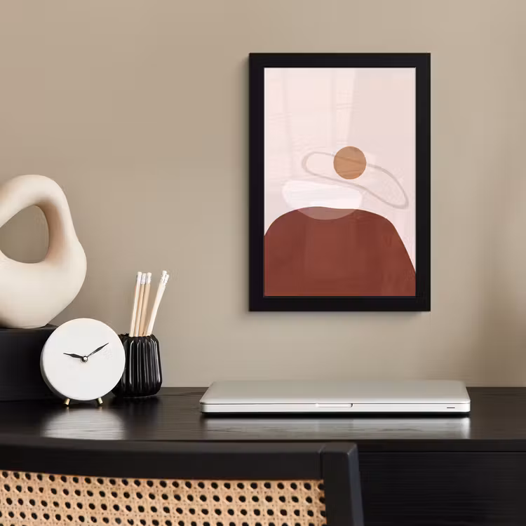 Framed Prints - Shapes - Organic - Art - Vormen - Organisch - Kunst fotolijst zwart zonder passe partout klein