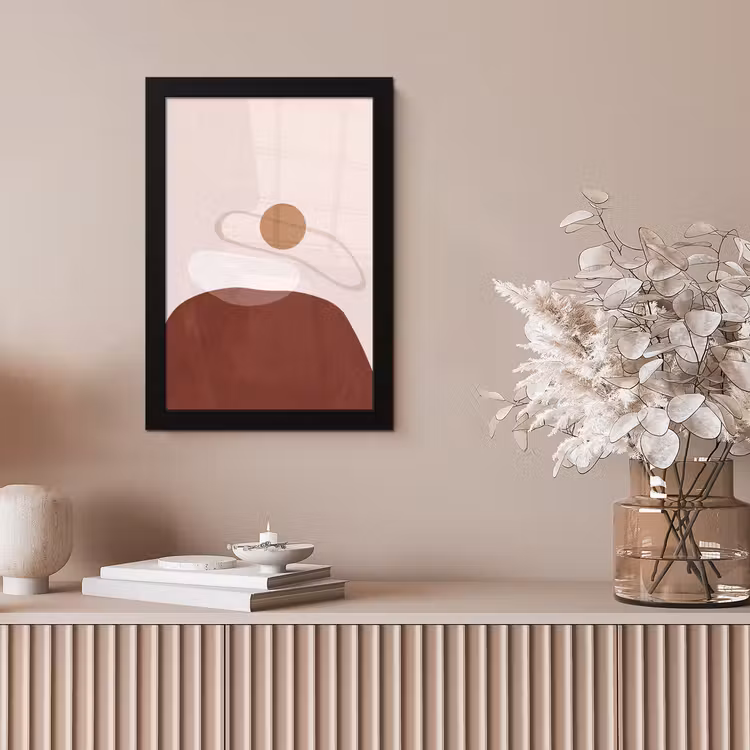 Framed Prints - Shapes - Organic - Art - Vormen - Organisch - Kunst fotolijst zwart zonder passe partout klein