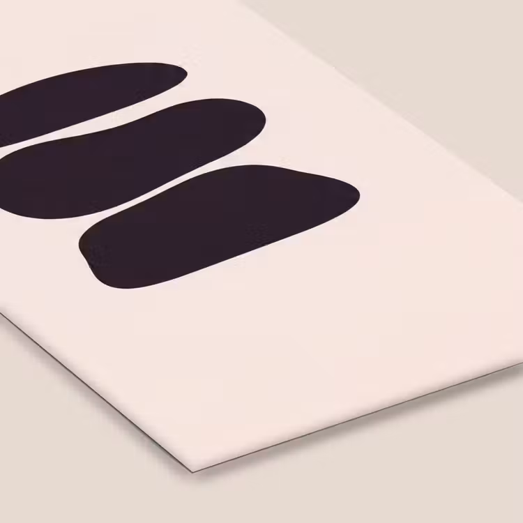 Framed Prints - Shapes - Organic - Black - Vormen - Organisch - Zwart fotolijst zwart zonder passe partout klein