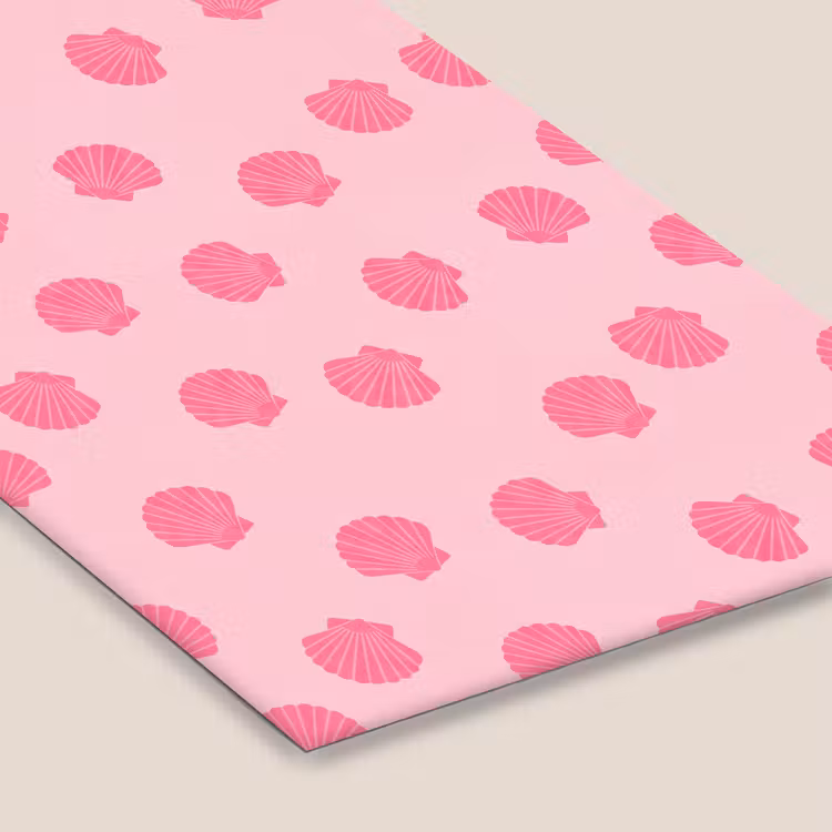 Schelp - Patroon - Zee - Modern - Roze fotolijst zwart zonder passe partout klein -zsfeer6