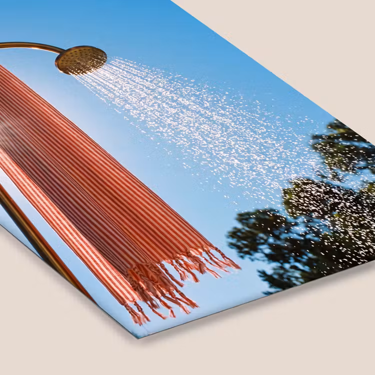 Douche - Water - Zomer - Blauw fotolijst zwart zonder passe partout klein -zsfeer6