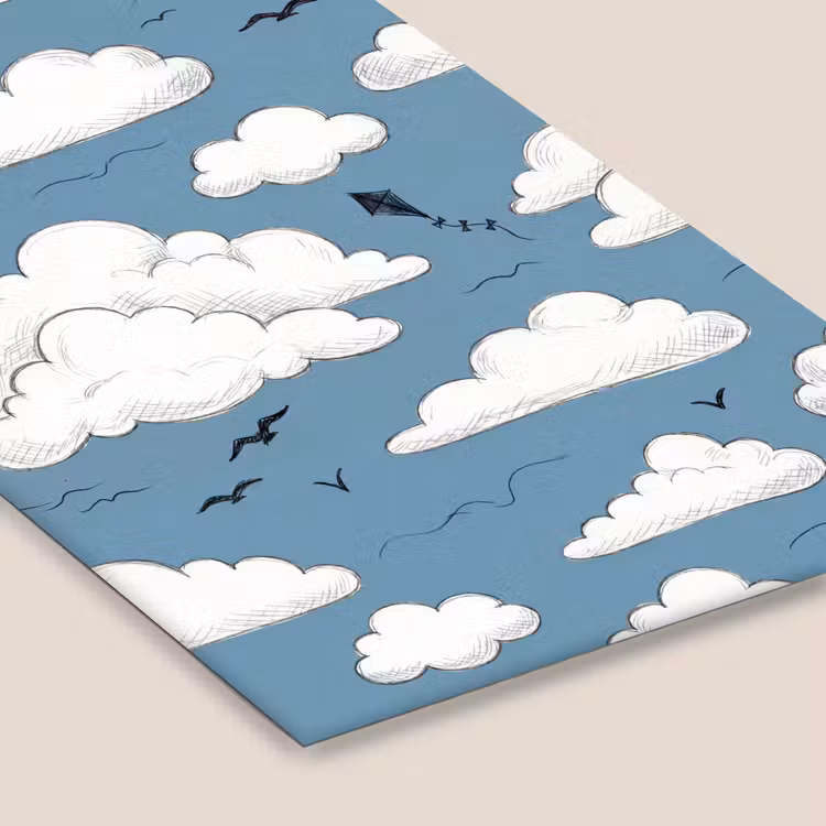 Lucht - Zon - Wolken - Natuur - Blauw fotolijst zwart zonder passe partout klein -zsfeer6
