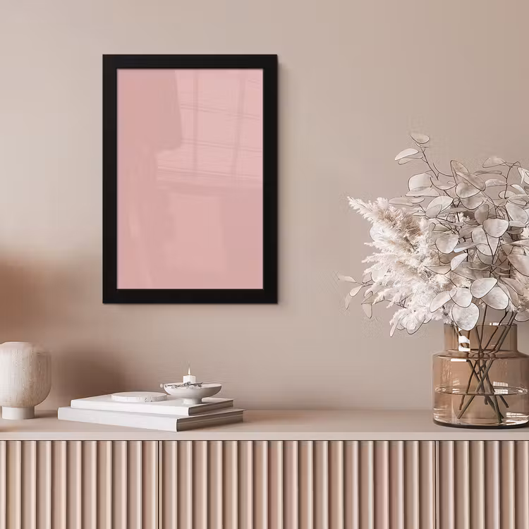 Soft - Blush - Roze fotolijst zwart zonder passe partout klein 224 -sfeer5