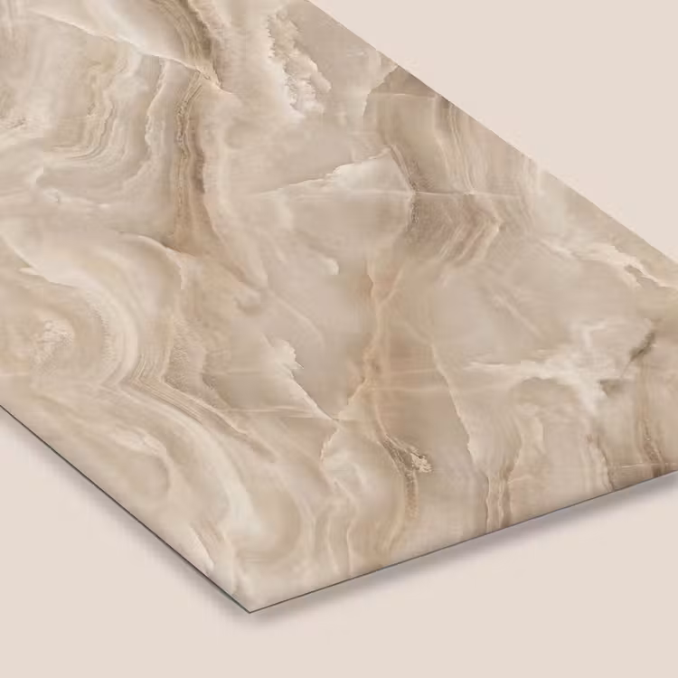 Steen - Golvend - Abstract - Beige fotolijst zwart zonder passe partout klein -zsfeer6