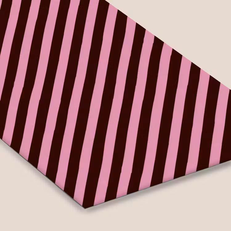 Strepen - Roze - Bruin fotolijst zwart zonder passe partout klein 224 -zsfeer6