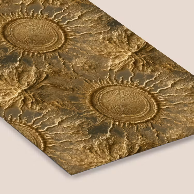 Zon - Reliëf - Antiek - Goud fotolijst zwart zonder passe partout klein 224 -zsfeer6