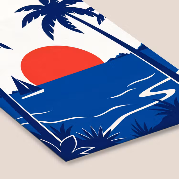 Zonsondergang - Zee - Palmboom - Tropisch - Modern fotolijst zwart zonder passe partout klein -zsfeer6