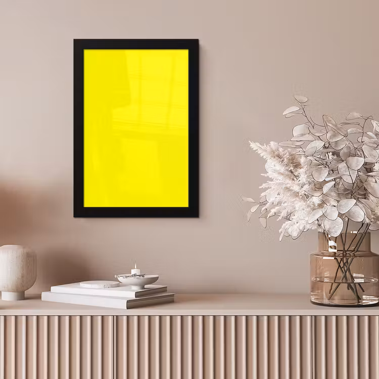 Sunshine - Glow - Geel fotolijst zwart zonder passe partout klein 224 -sfeer5