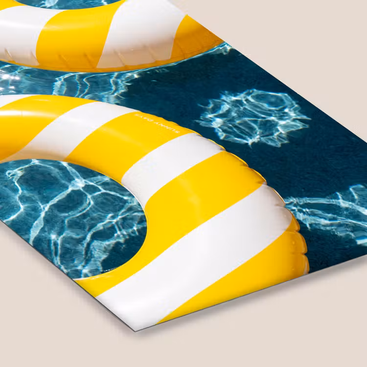 Zwembad - Zwembanden - Zomer - Geel - Blauw fotolijst zwart zonder passe partout klein -zsfeer6