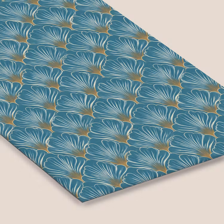 Symmetrisch - Patroon - Blauw fotolijst zwart zonder passe partout klein 224 -zsfeer6