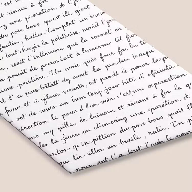 Tekst - Handschrift - Klassiek - ZwartWit fotolijst zwart zonder passe partout klein -zsfeer6