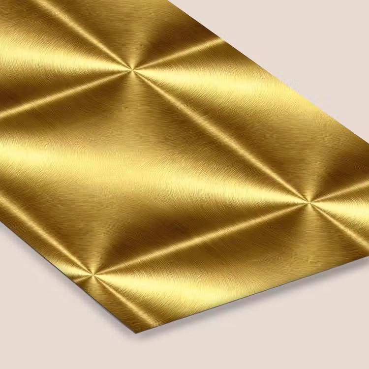 Textuur - Geborsteld Goud - Industrieel - Metallic fotolijst zwart zonder passe partout klein 224 -zsfeer6
