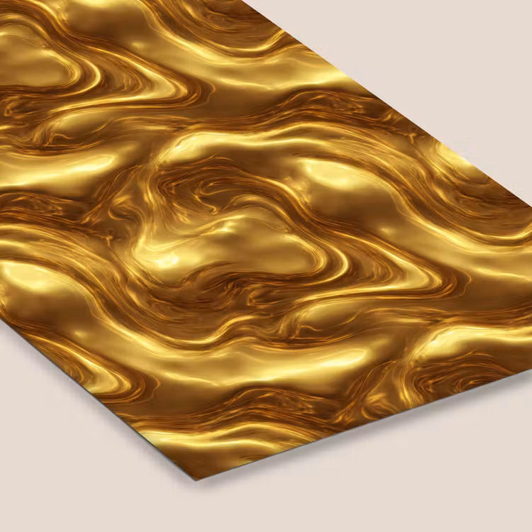 Textuur - Vloeibaar - Organisch - Goud fotolijst zwart zonder passe partout klein 224 -zsfeer6