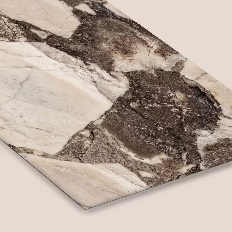 Textuur - Marmer - Abstract - Beige - Bruin fotolijst zwart zonder passe partout klein -zsfeer6