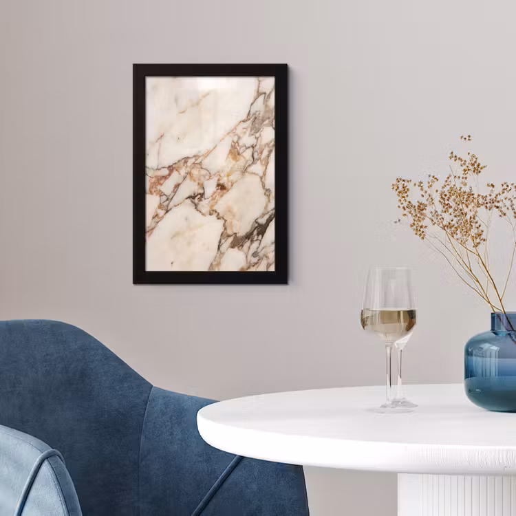 Textuur - Gesteente - Aderen - Abstract - Wit fotolijst zwart zonder passe partout klein -sfeer4