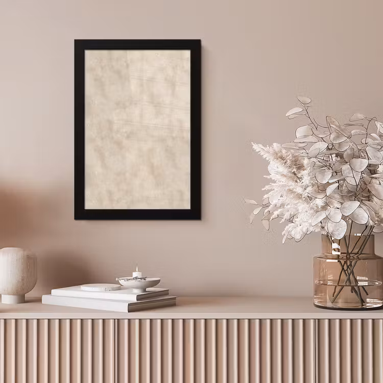 Structuur - Spikkels - Beige fotolijst zwart zonder passe partout klein 224 -sfeer5