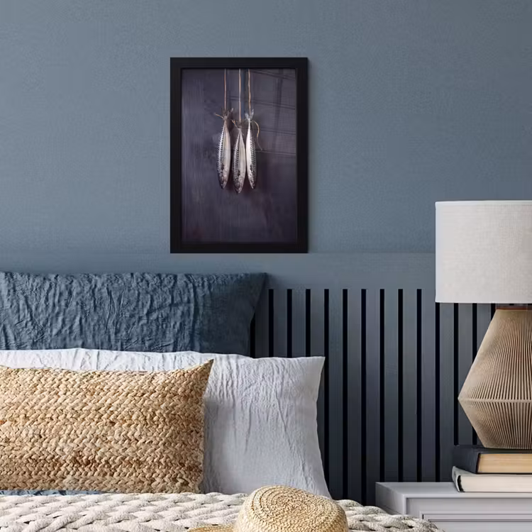 Framed Prints - Three Fish - Rope - Drie vissen - Touw fotolijst zwart zonder passe partout klein